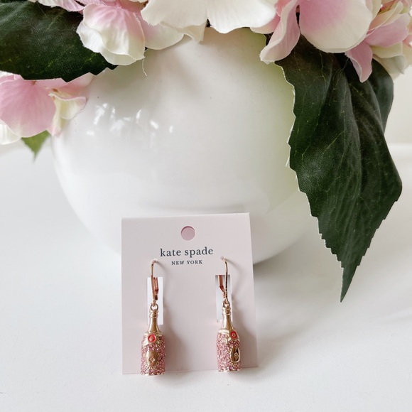 Kate Spade Champagne ๐พ Earrings Bran New - Picture 2 of 2
